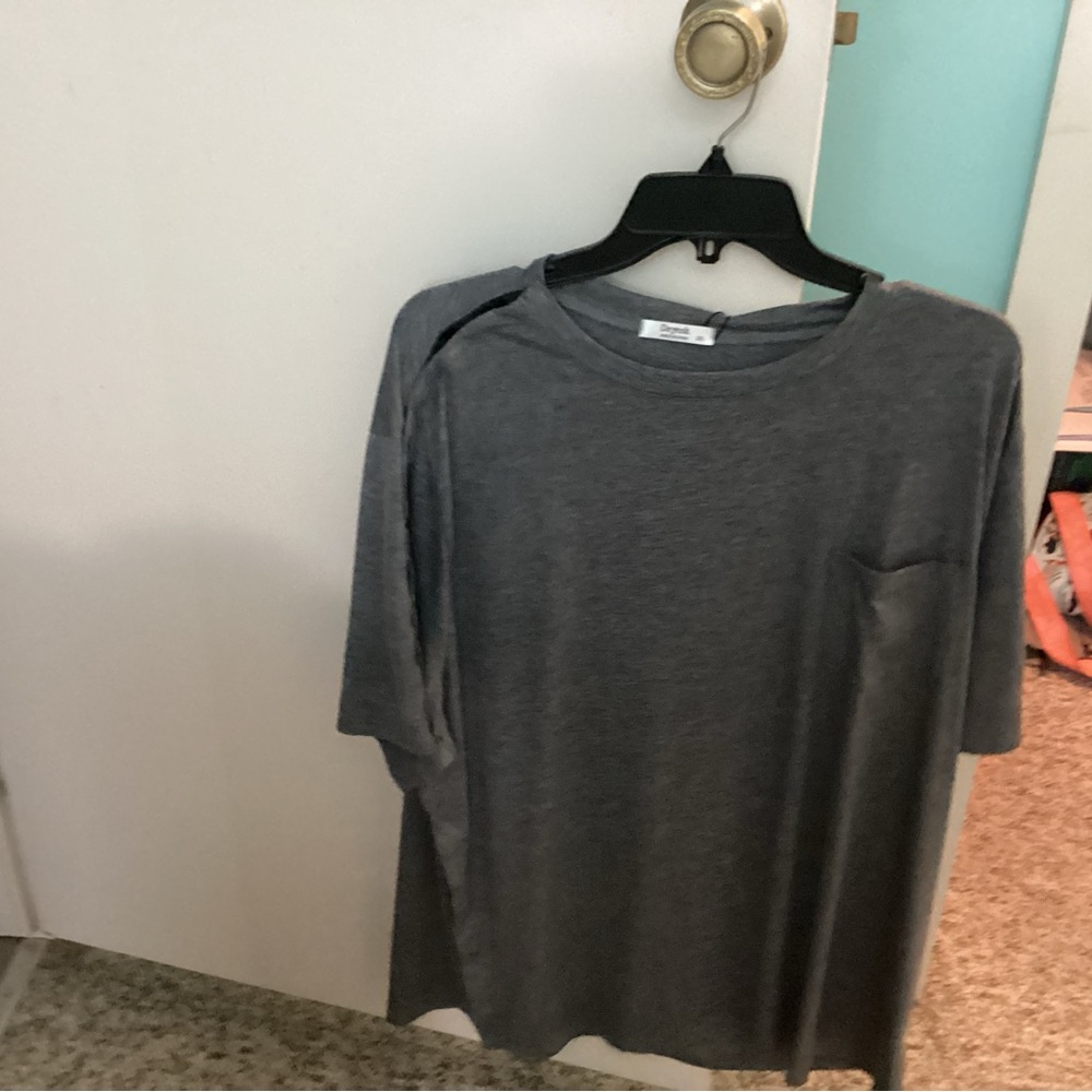 Gray T-Shirt with Pocket